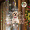 Custom Pet Photo On Christmas Tree Acrylic Ornament HA75 897986