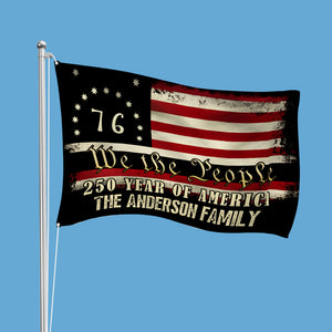 Custom Family Name We The People - 250 Years Of America Banner House Flag HO82 900970