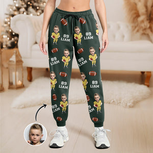 Custom Photo Football Player Sweatpants Christmas Gift For Football Lovers CH07 899474