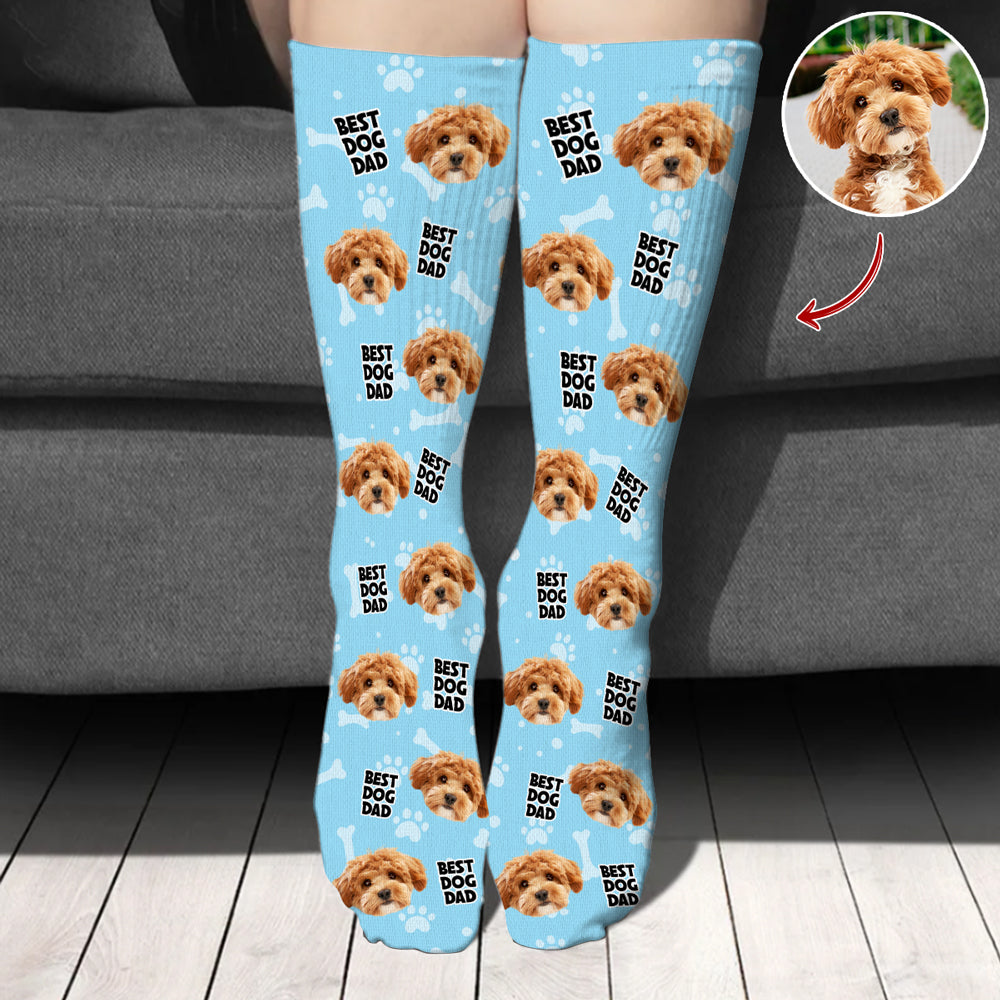 Custom Photo Best Parents Ever - Personalized Socks For Dog Lovers TH10 894431