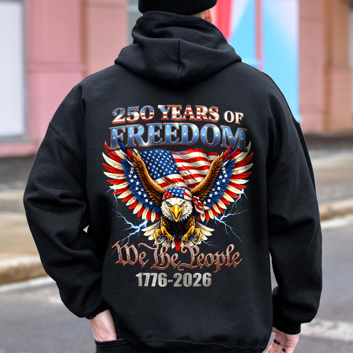 250 Years Of Freedom We The People 1776-2026 Eagle Patriotic Back Shirt HA75 920194