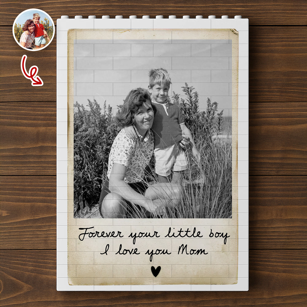 Custom Photo I Love You Mom Building Brick Blocks Mother's Day Gift CH07 910804