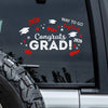 Congrats Grad! Personalized Graduation Car Window Decal Sticker HA75 898822