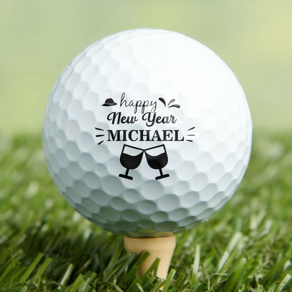 Personalized Gift Happy New Year Golf Ball Stamp Box, Gift For Family, Golf Lovers LM32 897549