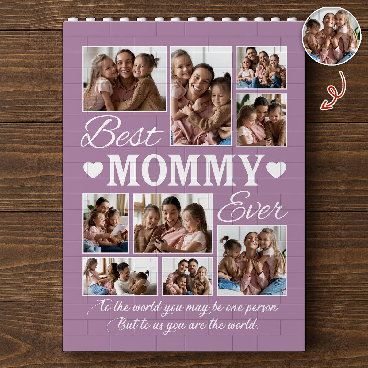 Custom Photo Best Mom Ever Building Brick Blocks Mother's Day Gift HA75 920650