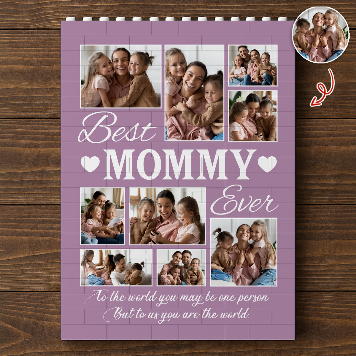 Custom Photo Best Mom Ever Building Brick Blocks Mother's Day Gift HA75 920650