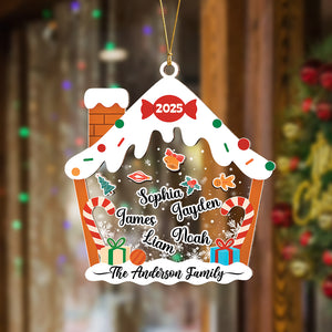 Custom House With Names Personalized Shaker Ornament Christmas Gift For Family CH07 896918
