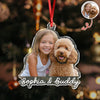 Custom Cute Dog Photo Memories 2025 Christmas Acrylic Ornament LM32 895987