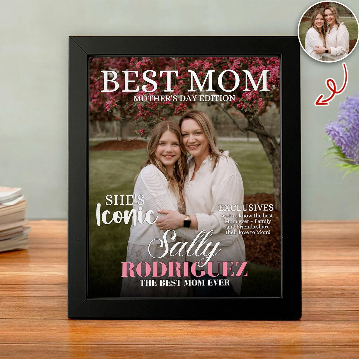 Custom Photo Best Mom Picture Frame, Mother Day Gift CH07 910670