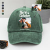 Custom Photo Cat Mother Father Washed Denim Baseball Cap HA75 897698