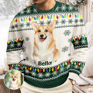 Custom Face Big Head Funny For Dog Lovers - Personalized Photo Ugly Sweater CH07 899304