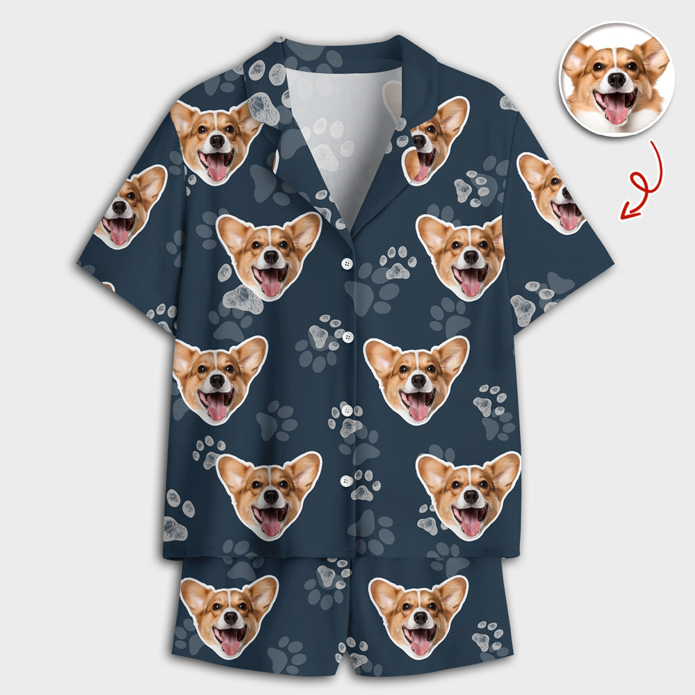 Custom Dog Face Photo Short Pajamas Gift For Dog Lovers CH07 910348