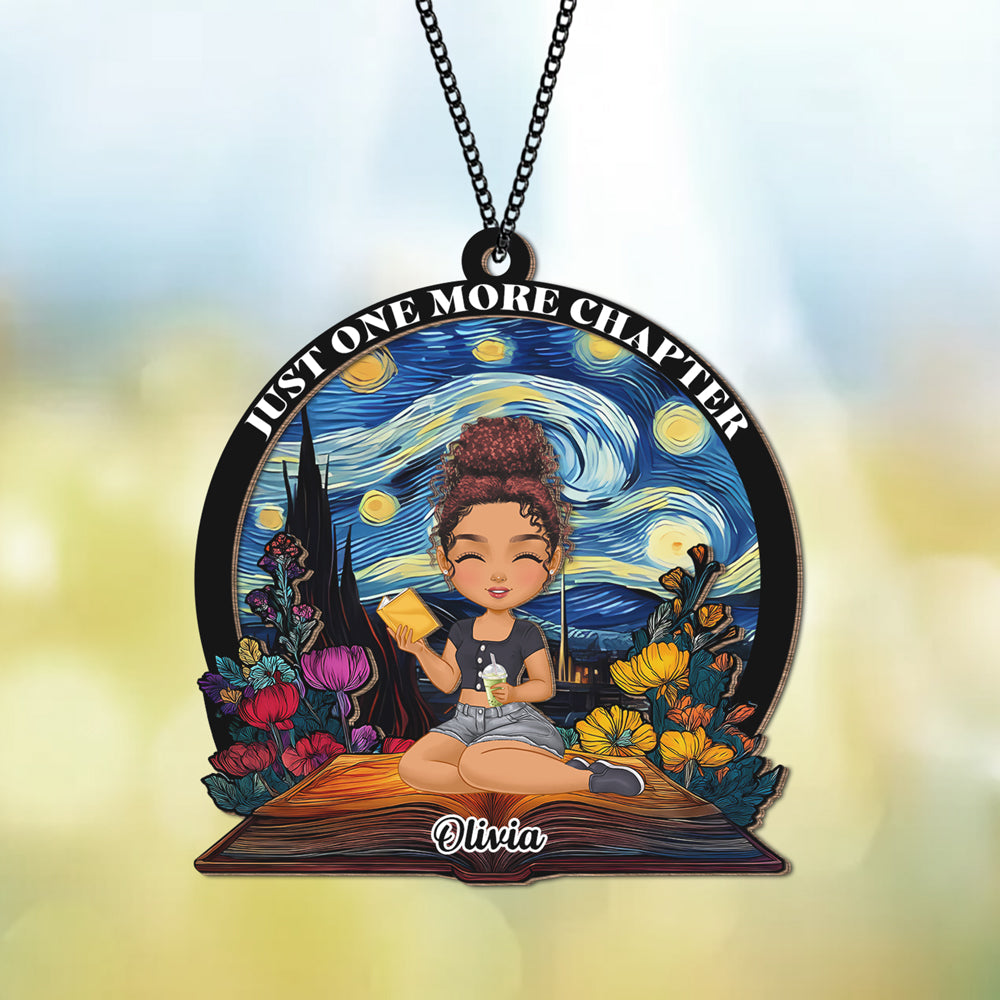 Just A Girl Who Love Books Personalized Book Lovers Suncatcher CH07 896524