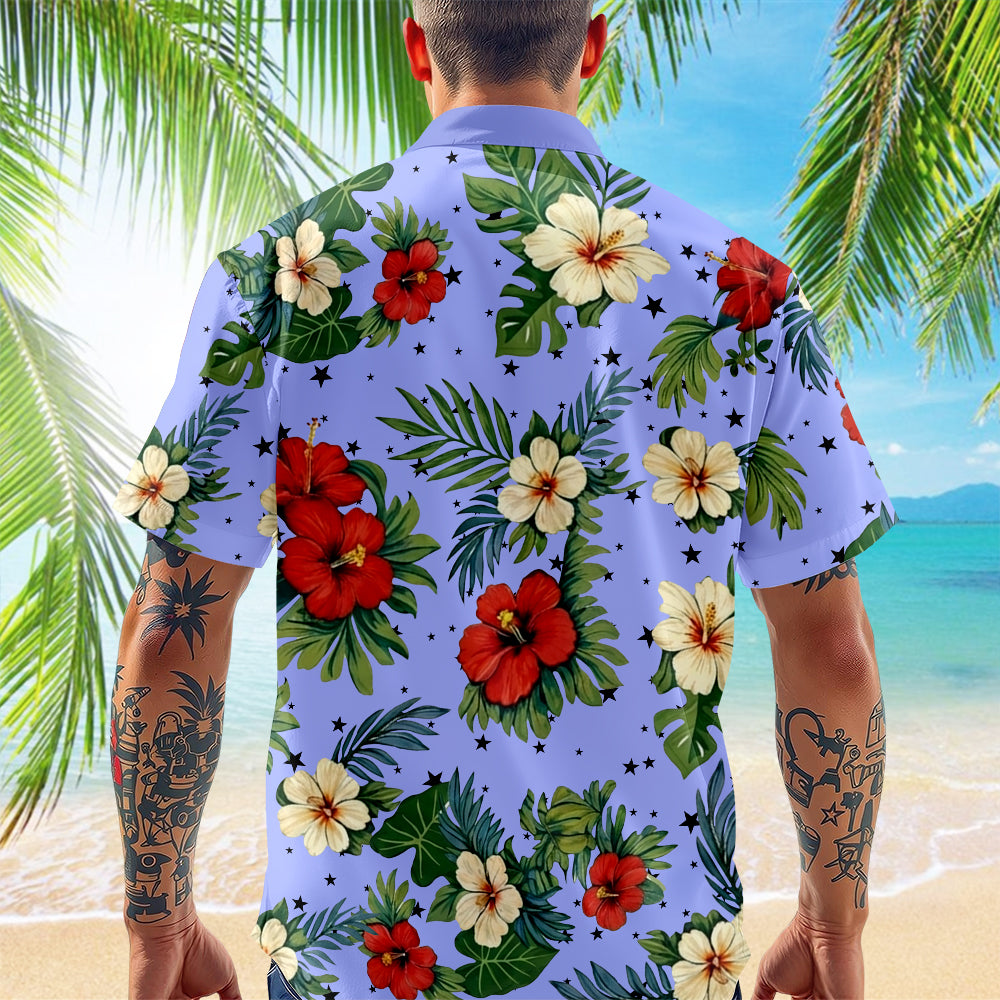 Custom Name Tropical Flower Hawaiian Shirt - Personalized Summer Beach Gift TH10 169431