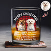 Custom Christmas Dog Photo Every Snack You Make Whiskey Glass For Dog Lovers CH07 899996