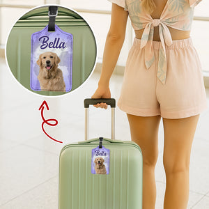Custom Dog Cat Human Photo Personalized Luggage Tag Holiday Vacation Gift HA75 892662