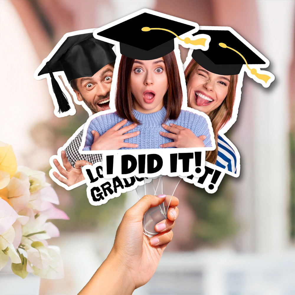 Custom Graduation Photo I Did It Face Fan Class Of 2026 HO82 901926