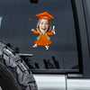 Custom Funny Face Class of 2026 Graduation Car Window Decal Sticker HA75 898824