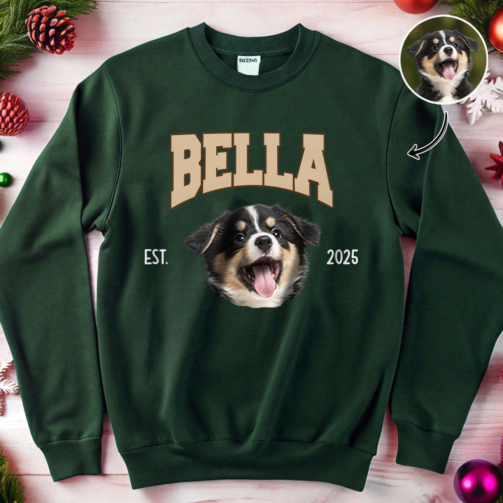 Custom Dog Photo And Name Sweatshirt For Dog Lover TH10 896885