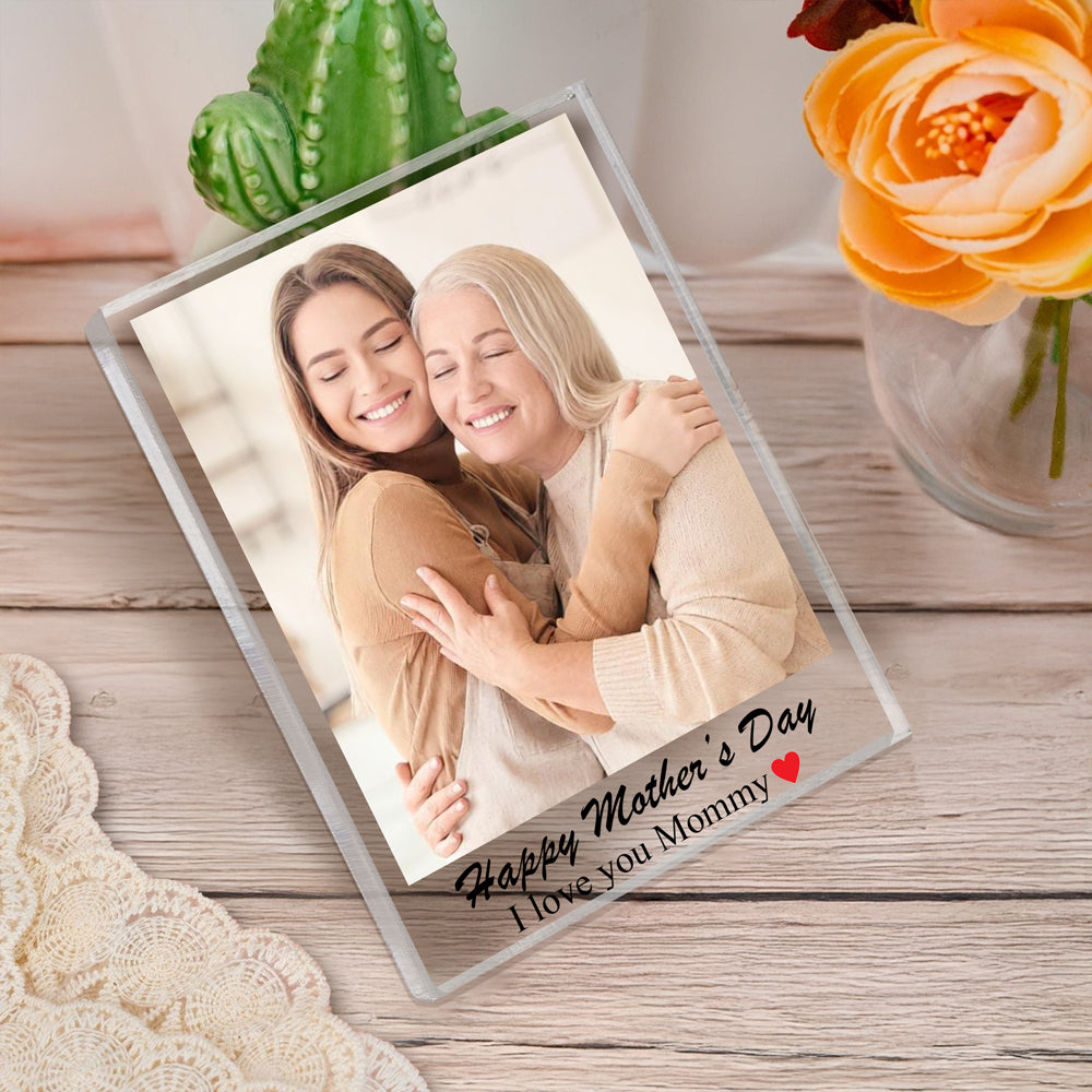 Custom Family Photo Acrylic Block Plaque – Personalized Gift for Mother’s Day, Father’s Day, Photo Keepsake LM32 899433