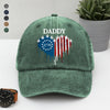 Custom Name American Grandma Washed Denim Baseball Cap CH07 910550