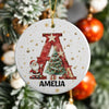 Custom Name Alphabet Ceramic Ornament - Personalized Christmas Gift for Family and Friends TH10 896313