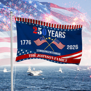 America 250th Semiquincentennial Anniversary House Flag CH07 910142