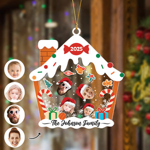 Custom Family Face With Pet Christmas Shaker Ornament CH07 896916