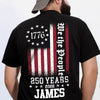 Personalized We The People 250 Years Back Dark Shirt TH10 898623