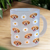 Custom Pet Face Photo With Icon Glass Mug For Dog And Cat Lovers CH07 896102