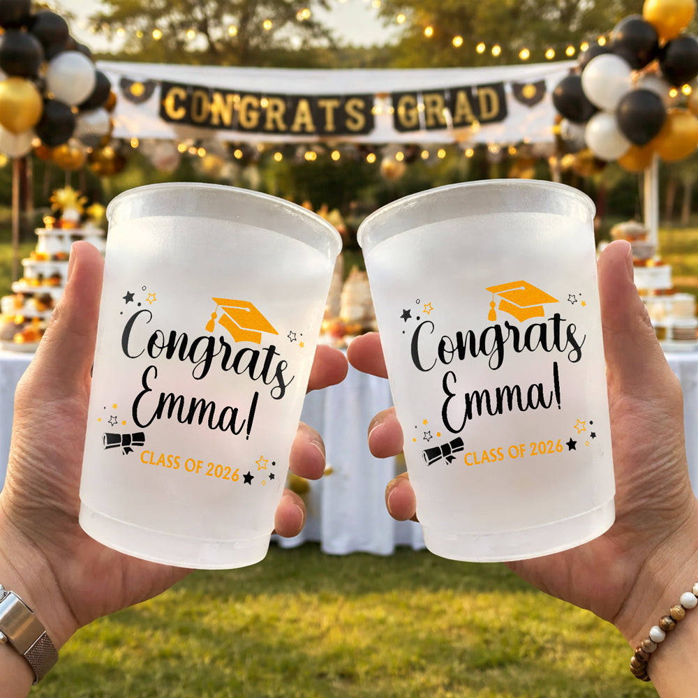 Congrats Class of 2026 Graduation Personalized Party Cups HA75 920334