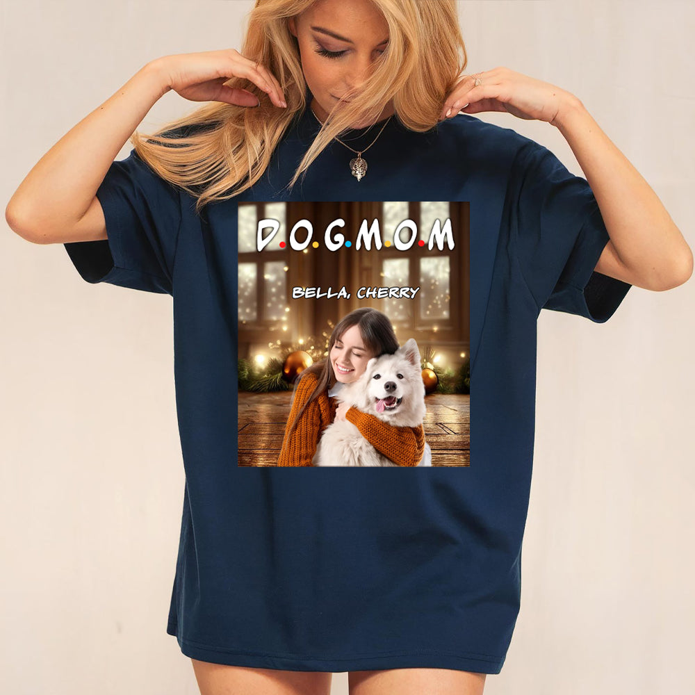 Custom Photo A Dog Mom Dad Version Dark Shirt TH10 894341