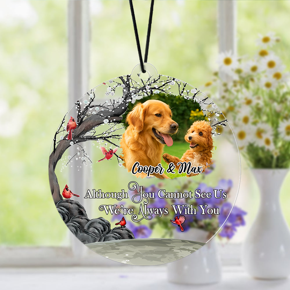 Custom Photo I'm Always With You Memorial Car Hanging For Dog Lovers TH10 894149