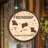 Always Under The Same Sky - Personalized 2-Layered Wooden Ornament Gifts For Besties CH07 899336