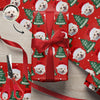 Funny Dog Santa Face Wrapping Paper We Wish You A Merry Christmas Wrapping Paper CH07 895472