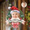 Custom Photo Baby's First Christmas Acrylic Ornament New Born Gift HA75 897484