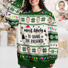 Custom Photo Most Likely To Christmas Personalized Ugly Sweater CH07 896410