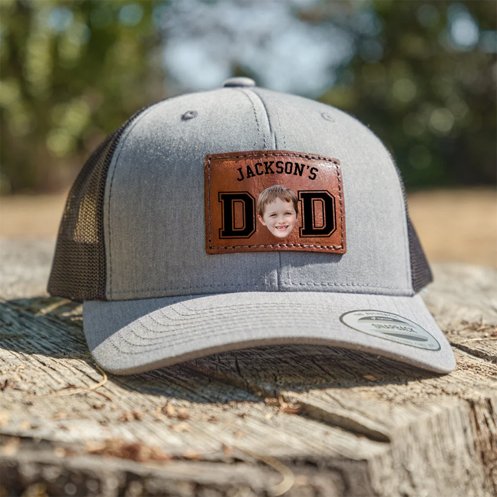 Custom Cute Kid Photo Dad Leather Patch CH07 895996