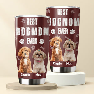 Custom Photo Best Dog Dad Cooler Version Fat Tumbler LM32 893693