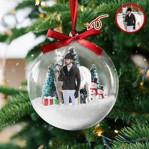 Custom Horse Photo - Personalized 3D Ball Ornament Christmas Gift For Family CH07 899792