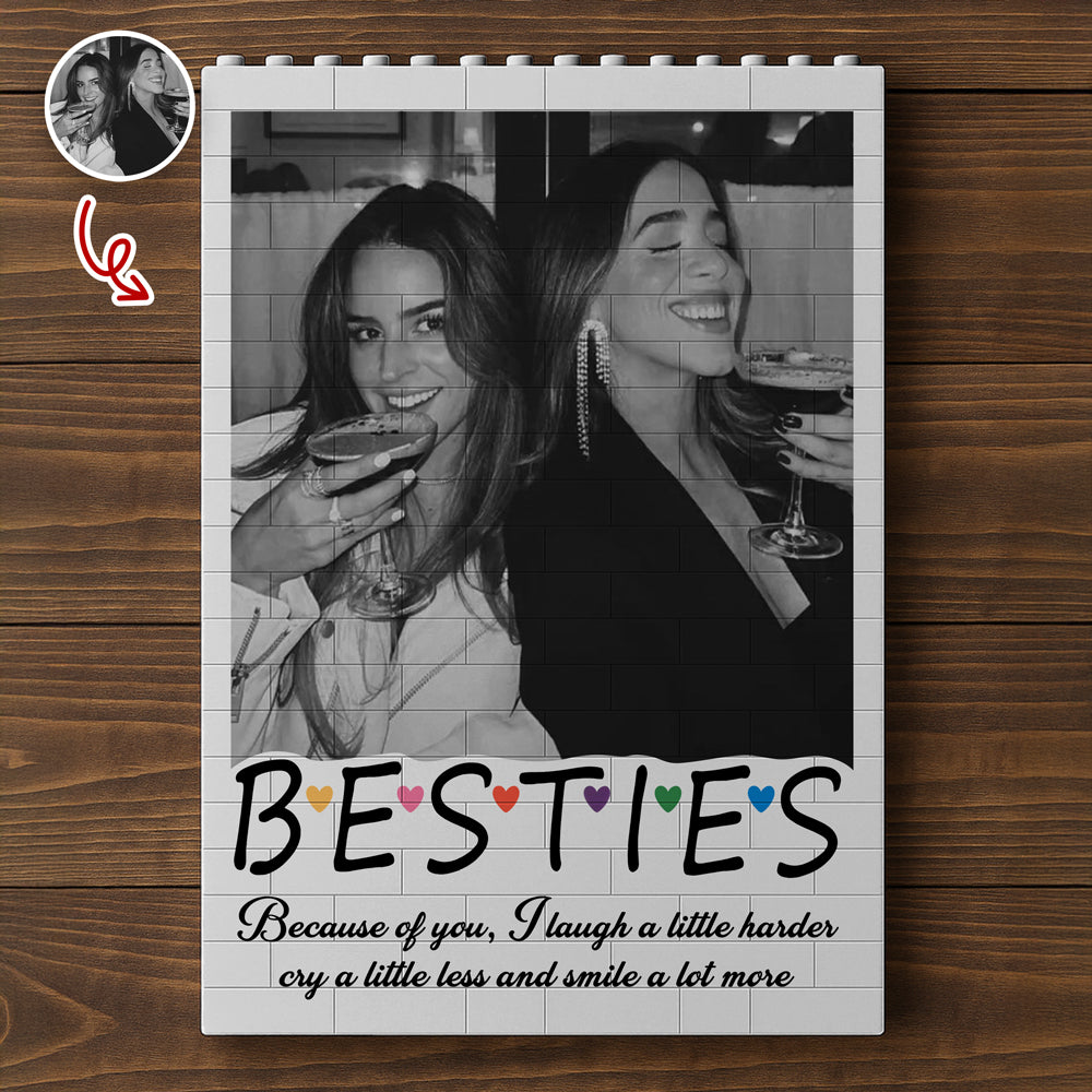 Custom Photo Bestie Building Brick Blocks - Personalized Gift for Best Friends CH07 910344