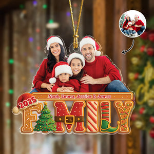 Custom Family Photo Our Christmas Tree Cake Personalized Acrylic Ornament CH07 899708