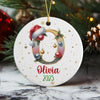 Custom Name With Alphabet Letter Ceramic Ornament For Christmas TH10 896311