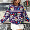 Custom Photo Xmas Leds Cat Ugly Sweater HO80 900080