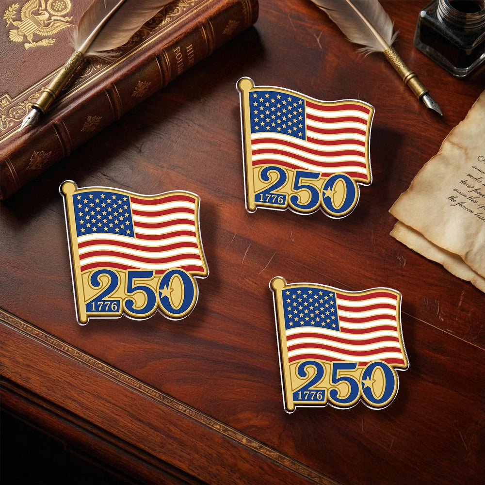 US Flag 250th Acrylic Pin TH10 169319