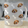 Custom Pet Face Photo With Icon Glass Mug For Dog And Cat Lovers CH07 896102