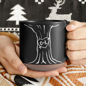 Custom Name A Heart Tree Pottery Mug For Couple TH10 898081