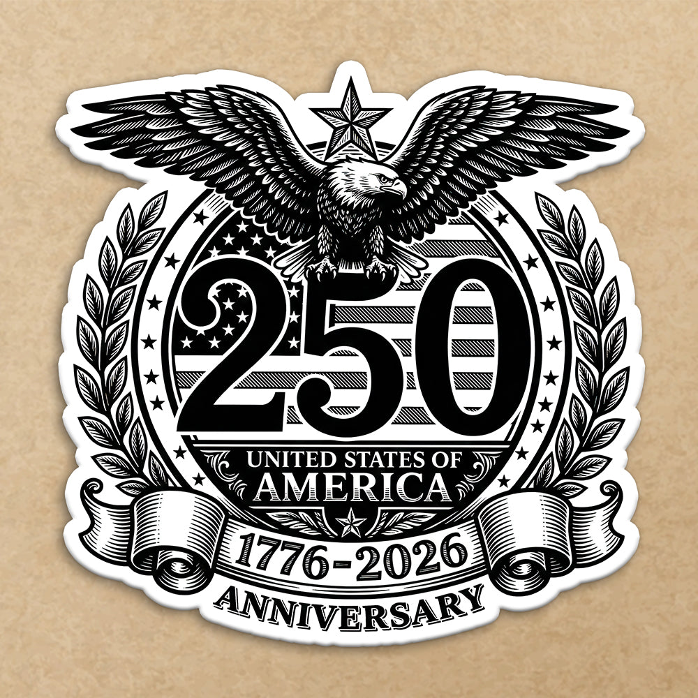 USA 250th Anniversary America 250 Years 1776-2026 Roll Sticker HA75 920670