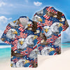 Custom Dog, Cat Photo American Eagle Flag Independence Hawaii Shirt LM32 897919