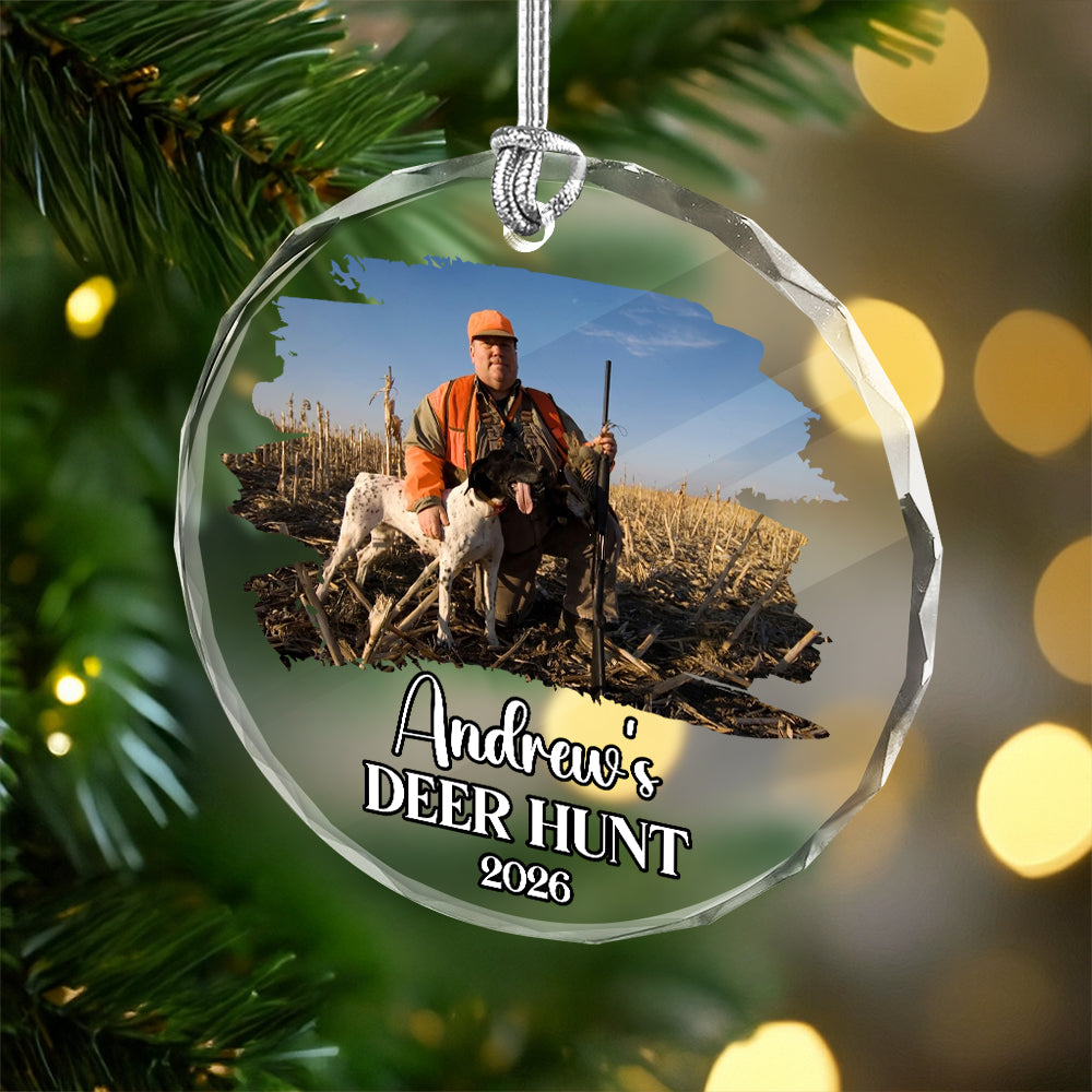 Custom Photo Hunting Glass Ornament TH10 896667